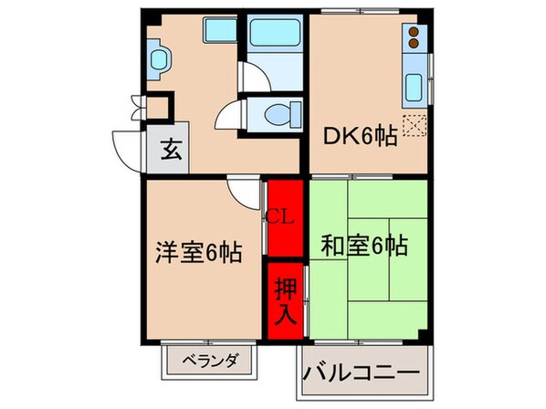 清和ハイツの物件間取画像